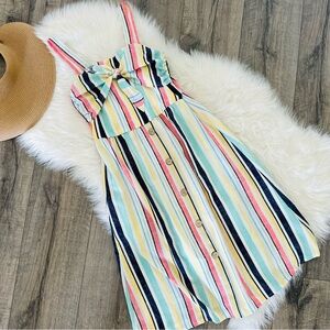 NWOT BEAUTEES Girls Striped Midi Dress